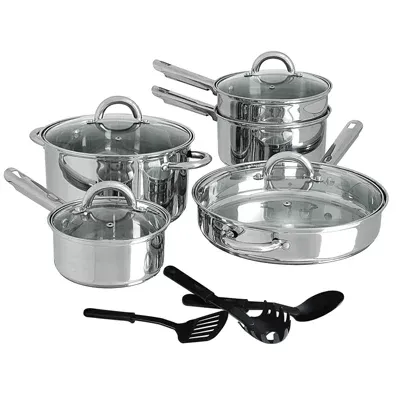 Gibson Home Abruzzo Stainless Steel 12-pc. Cookware Set
