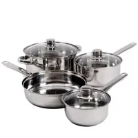 Gibson Home Landon Stainless Steel 7-pc. Cookware Set