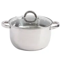 Oster Sangerfield 6 Quart Stainless Steel Casserole with Steamer Insert and Lid