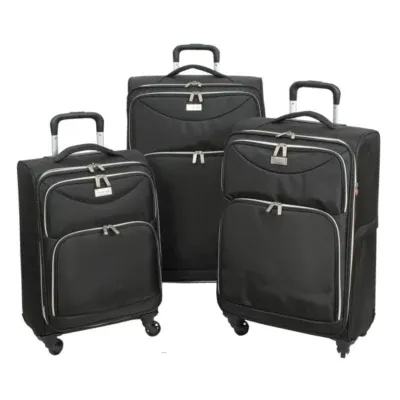 Geoffrey Beene Midnight 3-pc. Ultra Lightweight Softside Luggage Set