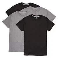 Hanes Comfortblend Mens 4 Pack Short Sleeve Crew Neck Moisture Wicking T-Shirt