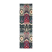 Safavieh Ikat Collection Eirann Geometric Runner Rug