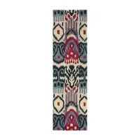 Safavieh Ikat Collection Eirann Geometric Runner Rug