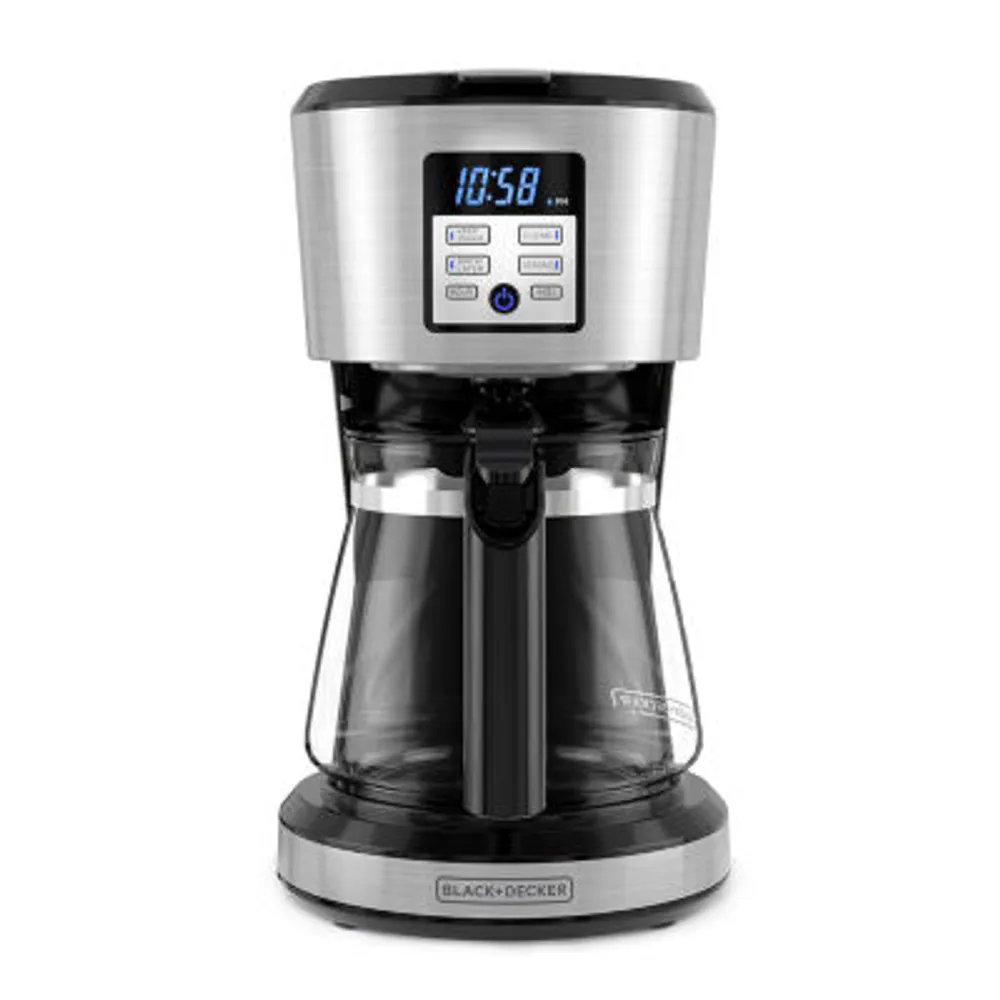 Black+Decker 12-Cup Programmable Coffee Maker With Vortex Technology