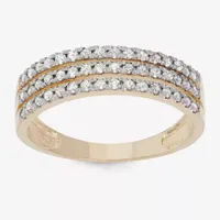 2.5MM 1/2 CT. T.W. Natural White Diamond 10K Gold Band