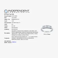 H-I / Si1-Si2) 2.5MM 1 CT. T.W. Lab Grown White Diamond 10K Gold 5-Stone Anniversary Band