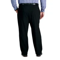 Haggar Mens Big and Tall Classic Fit Flat Front Pant