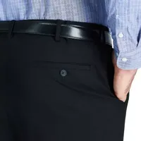 Haggar Mens Big and Tall Classic Fit Flat Front Pant