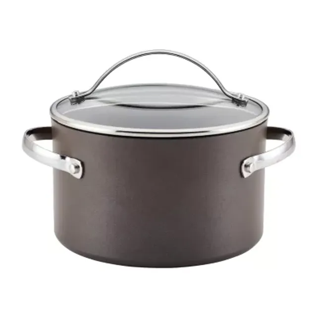 T-Fal 2-qt. Aluminum Sauce Pan with Lid, Color: Gray - JCPenney