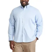 Van Heusen Stainshield Big and Tall Mens Regular Fit Long Sleeve Button-Down Shirt