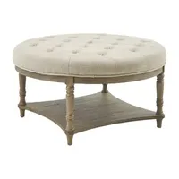 Martha Stewart Cedric Upholstered Ottoman