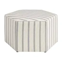 Martha Stewart Ellen Upholstered Ottoman