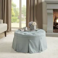 Martha Stewart Terri Upholstered Ottoman