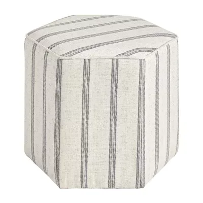 Martha Stewart Ellen Upholstered Ottoman