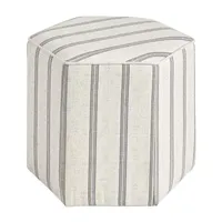 Martha Stewart Ellen Upholstered Ottoman