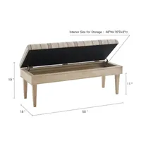 Martha Stewart Harstrom Storage Bench