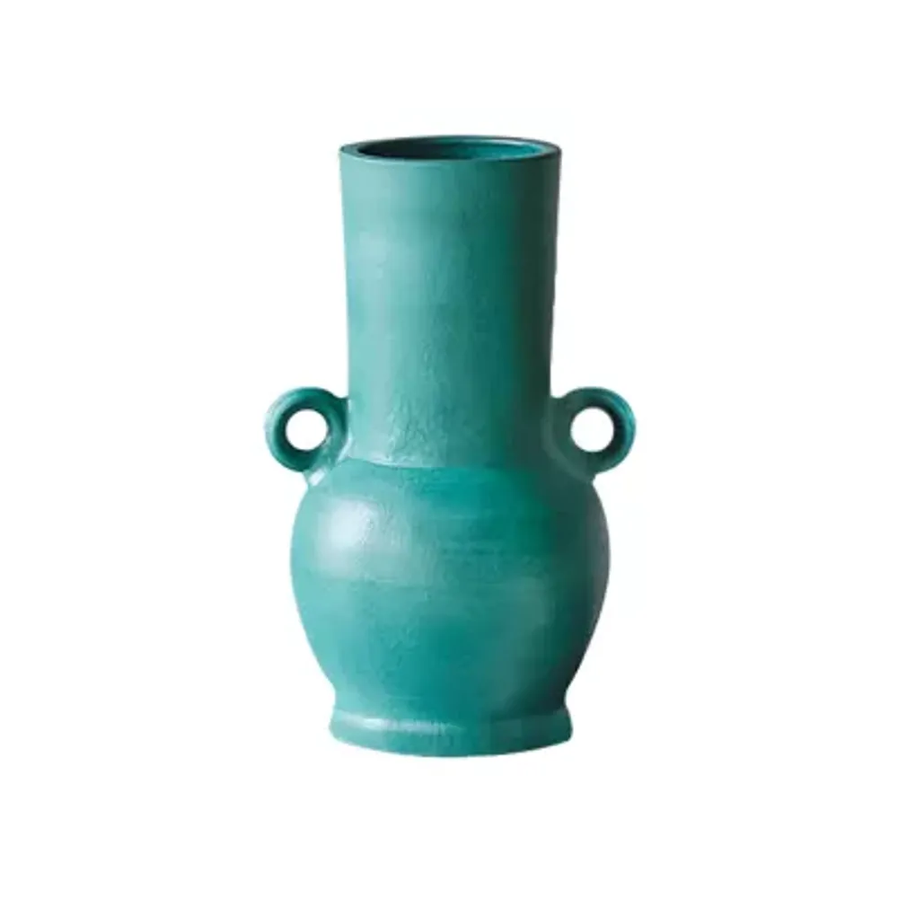 Distant Lands 12" Teal Vase