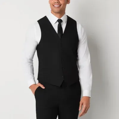 JF J.Ferrar Ultra Comfort Mens Stretch Fabric Slim Fit Suit Vest