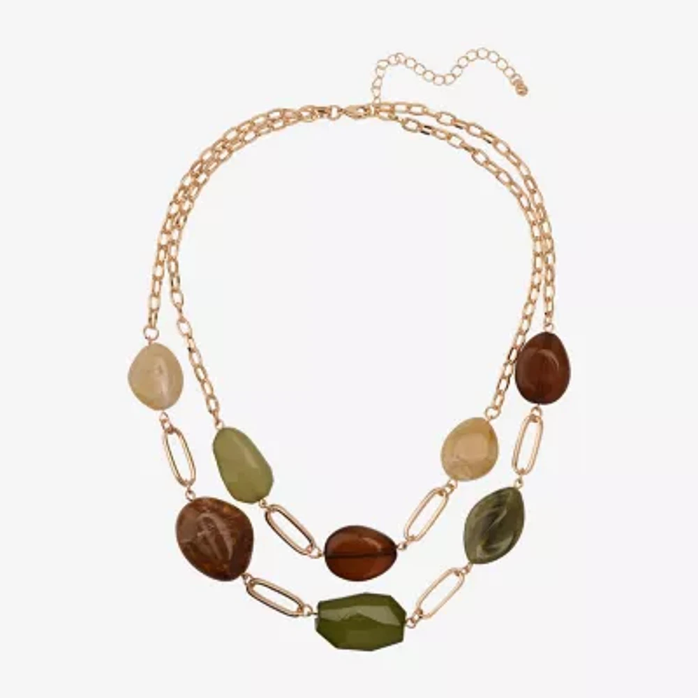 Mixit Gold Tone / Inch Link Strand Necklace