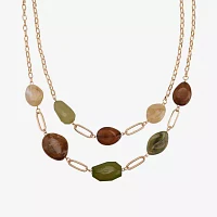 Mixit Gold Tone / Inch Link Strand Necklace