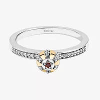 Disney Jewels Collection Womens 1/10 CT. Natural White Diamond 14K Gold Over Silver Dumbo Cocktail Ring