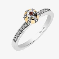 Disney Jewels Collection Womens 1/10 CT. Natural White Diamond 14K Gold Over Silver Dumbo Cocktail Ring