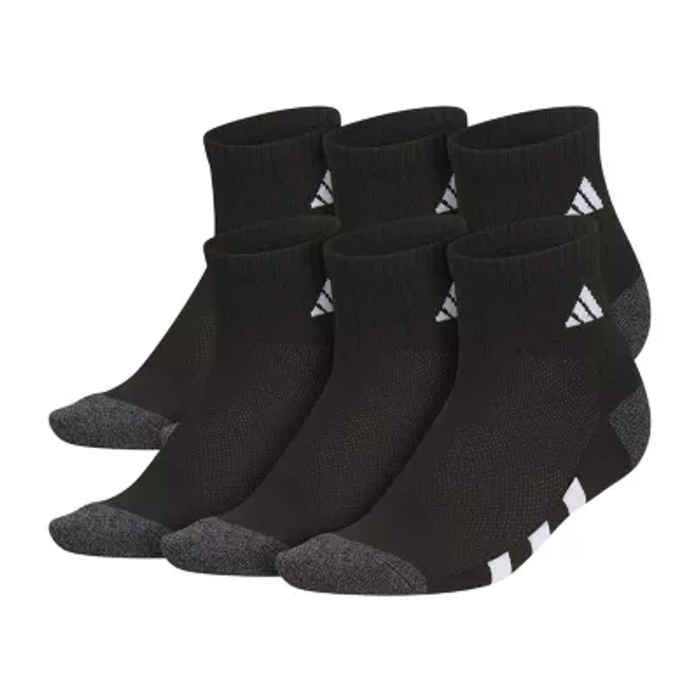 adidas Little & Big Boys 6 Pair Quarter Ankle Socks