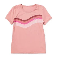 Thereabouts Little & Big Girls Adaptive Round Neck Short Sleeve Graphic T-Shirt