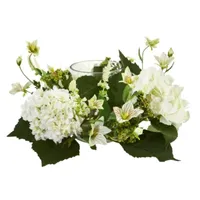 Hydrangea Artificial Arrangement Candelabrum