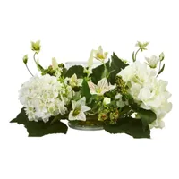 Hydrangea Artificial Arrangement Candelabrum