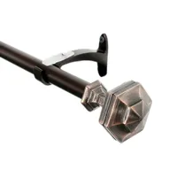 Deco Window Hexagon 3/4 IN Adjustable Curtain Rod