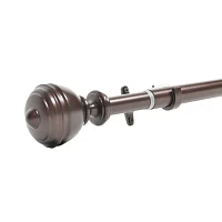 Deco Window Oval Urn 1 Adjustable Curtain Rod