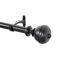 Deco Window Oval Urn 1 Adjustable Curtain Rod