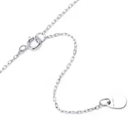 Silver Treasures Sterling Silver 16 Inch Cable Bar Pendant Necklace