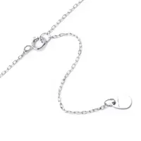 Silver Treasures Blessed Sterling Silver 16 Inch Cable Bar Pendant Necklace