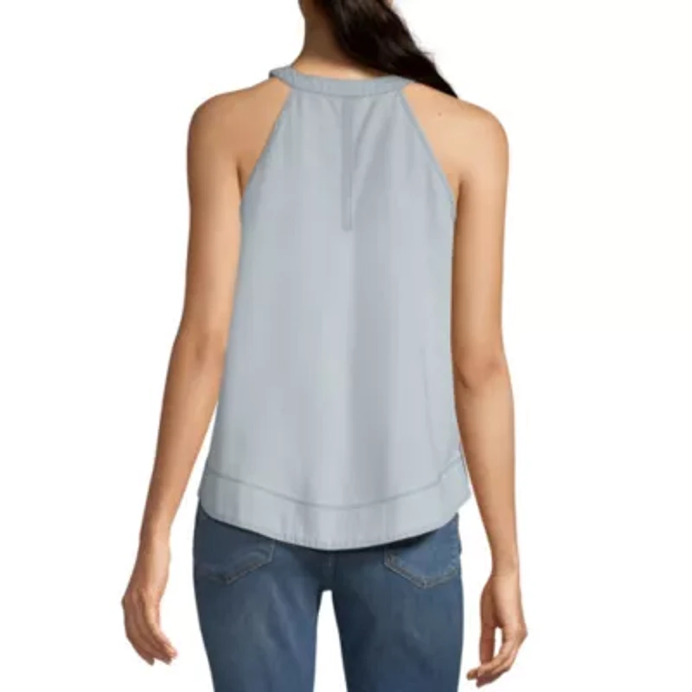 a.n.a Womens Halter Neck Sleeveless Tank Top