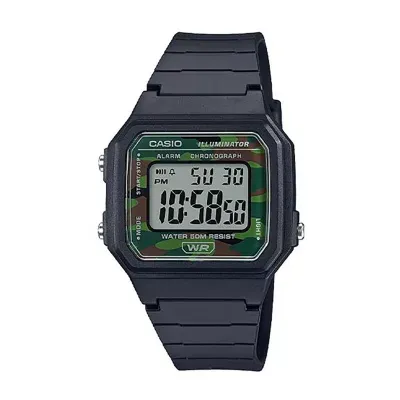 Casio Table Mens Digital Black Strap Watch W217h-3bvos