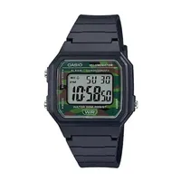 Casio Mens Digital Black Strap Watch W217h-3bvos