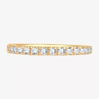 H-I / Si1-Si2) 1/3 CT. T.W. Lab Grown White Diamond 10K Gold Wedding Band