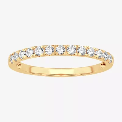 H-I / Si1-Si2) 1/3 CT. T.W. Lab Grown White Diamond 10K Gold Wedding Band