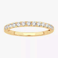H-I / Si1-Si2) 1/3 CT. T.W. Lab Grown White Diamond 10K Gold Wedding Band