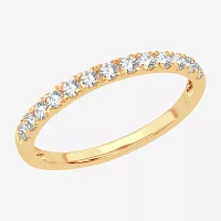 H-I / Si1-Si2) 1/3 CT. T.W. Lab Grown White Diamond 10K Gold Wedding Band