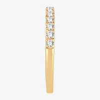 H-I / Si1-Si2) 1/3 CT. T.W. Lab Grown White Diamond 10K Gold Wedding Band