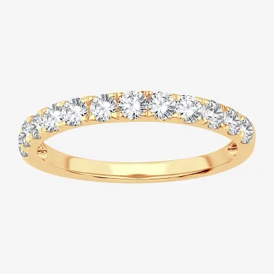 H-I / Si1-Si2) 2MM / CT. T.W. Lab Grown White Diamond 10K Gold Wedding Band
