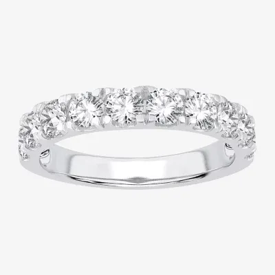 (H-I / Si1-Si2) 1 1/2 CT. T.W. Lab Grown White Diamond 14K Gold Wedding Band