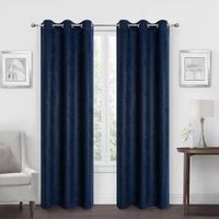 Regal Home Diamond Embossed Energy Saving Blackout Grommet Top Set of 2 Curtain Panel