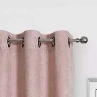 Regal Home Diamond Embossed Grommet Top Energy Saving Blackout Set of 2 Curtain Panels