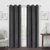 Regal Home Boston  Embossed Energy Saving Blackout Grommet Top Set of 2 Curtain Panel