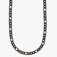 Shaquille O'Neal XLG Stainless Steel 24 Inch Solid Figaro Chain Necklace