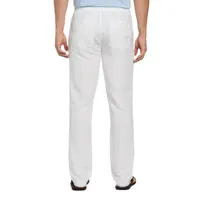 Cubavera 30" Inseam Linen Drawstring Mens Regular Fit Flat Front Pant